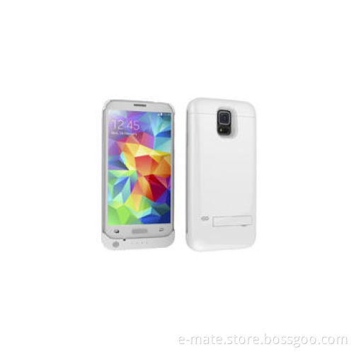 Power Case for Samsung S5, with Protective Cover and Kick Stand for Video Watching and Face-time